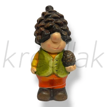 Fiú tobozzal figura dekor