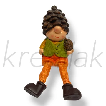 Narancs fiú tobozzal dekor