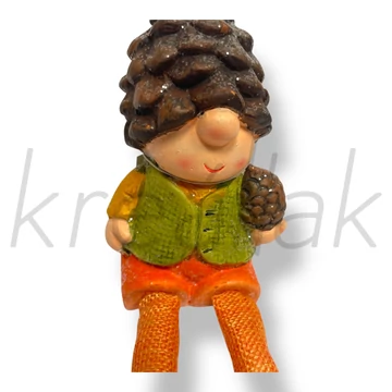 Narancs fiú tobozzal dekor