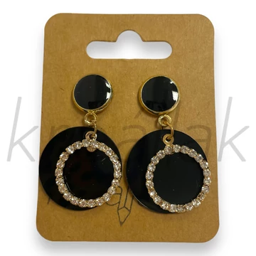 Fülbevaló - Kicsi kör plasztik fülbevaló