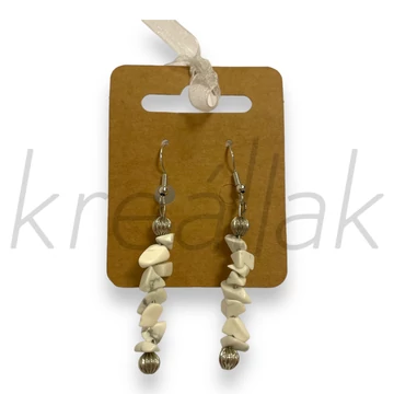 Fülbevaló - Howlit ásvány fülbevaló