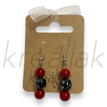 Fülbevaló - Üveggyöngyös fülbevaló