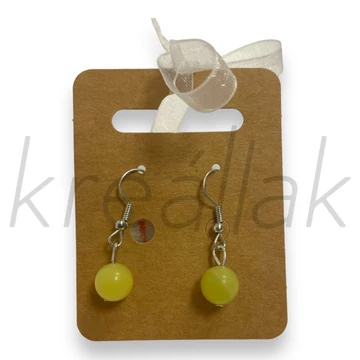 Fülbevaló - Jáde sárga fülbevaló