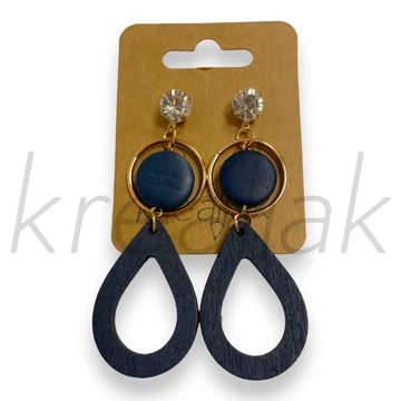 Fülbevaló - Kék fa fülbevaló