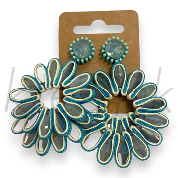 Fülbevaló - Gyöngyös , zsinóros fülbevaló