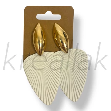 Fehér sellő fülbevaló