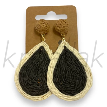 Fülbevaló - Szalma csepp formájú fülbevaló