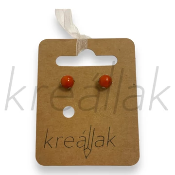 Fülbevaló - Színezett korall fülbevaló