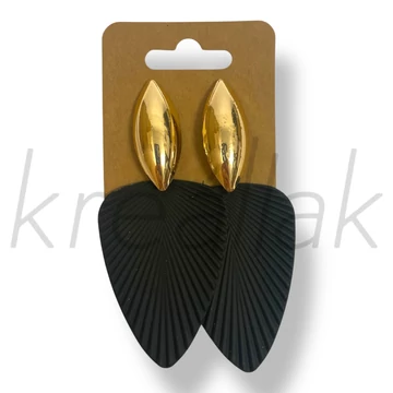 Fekete sellő fülbevaló