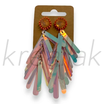 Fülbevaló - Hosszú flitteres fülbevaló