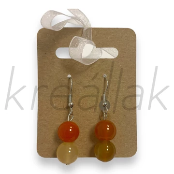 Fülbevaló - Festett achát fülbevaló