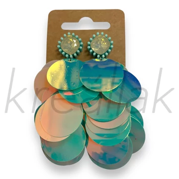 Fülbevaló - Hosszú flitteres fülbevaló