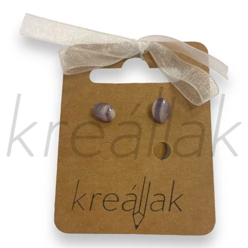 Fülbevaló - Lila ametiszt fülbevaló