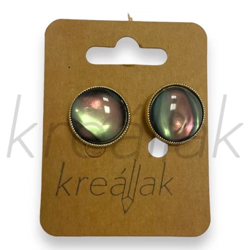 Fülbevaló - Nagy irrizáló köves fülbevaló