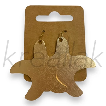 Fülbevaló - Arany színű csillag forma fülbevaló