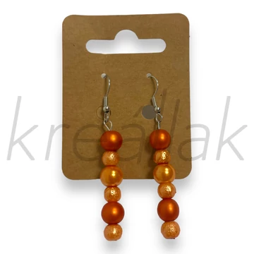 Fülbevaló - Tekla gyöngy fülbevaló narancs