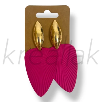Pink sellő fülbevaló