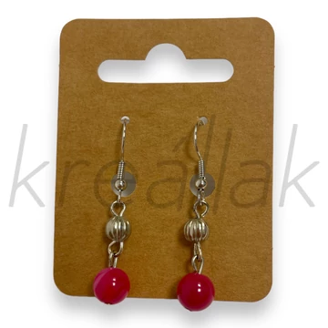 Achát ásvány fülbevaló