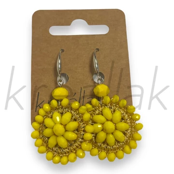 Fülbevaló - Horgolt ,gyöngyös fülbevaló