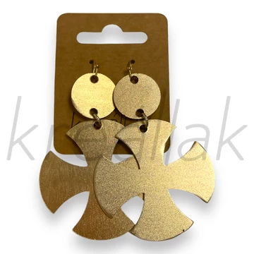 Fülbevaló - Üveglencsés cseresznyés fülbevaló