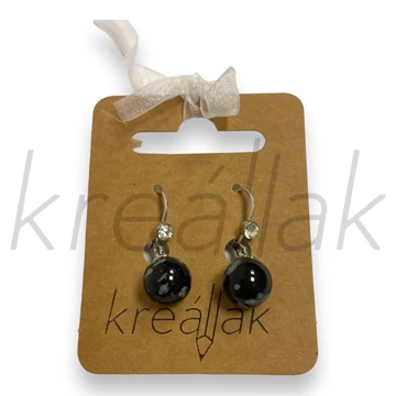 Fülbevaló - Obszidián fülbevaló
