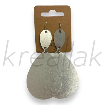 Fülbevaló - Ezüst nagy csepp formájó fülbevaló