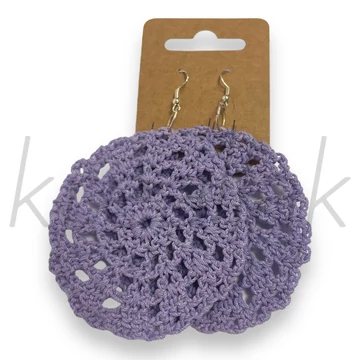 Fülbevaló - Orchidea horgolt fülbevaló