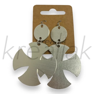 Fülbevaló - Absztrakt kereszt formájú fülbevaló