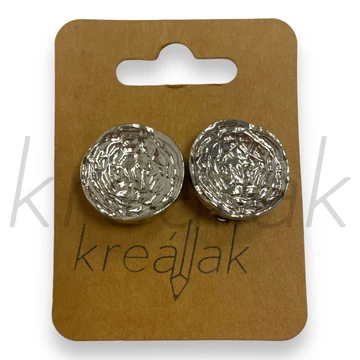 Fülbevaló - Dekoratív ezüst színű fülbevaló