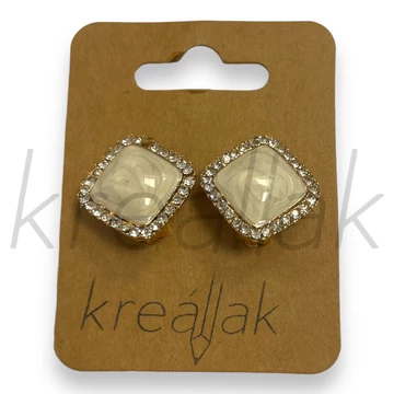 Fülbevaló - Klipszes köves fülbevaló