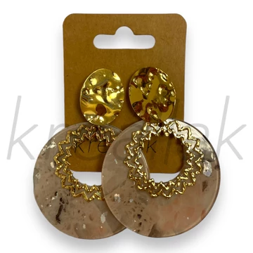 Fülbevaló - Arany plasztik fülbevaló