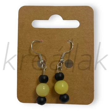 Fülbevaló - Ásvány fülbevaló sárga