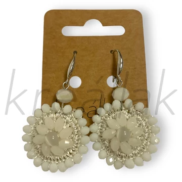 Gyöngyös ,horgolt fülbevaló