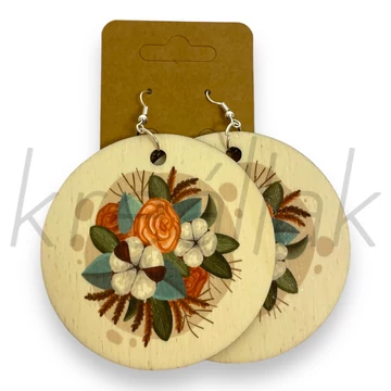 Fülbevaló - Gesztenyevirágos fa fülbevaló