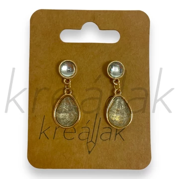 Fülbevaló - Roppantott üveges fülbevaló