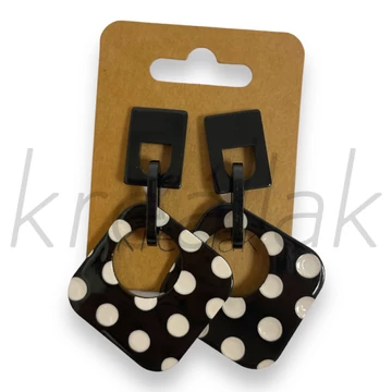 Fülbevaló - Pöttyös plasztik fülbevaló