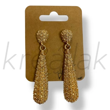 Arany színű csepp fém fülbevaló