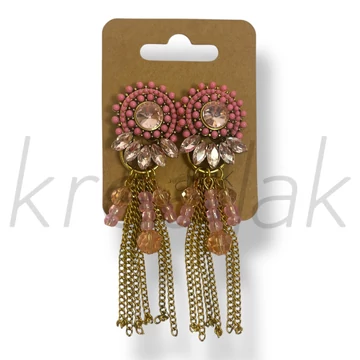 Köves,láncos fülbevaló