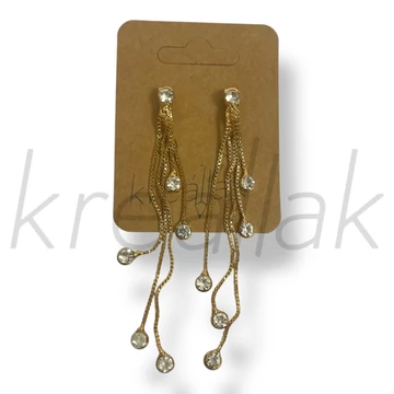 Arany lógó fülbevaló