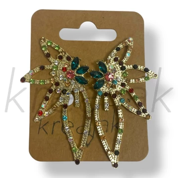 Színes köves fülbevaló