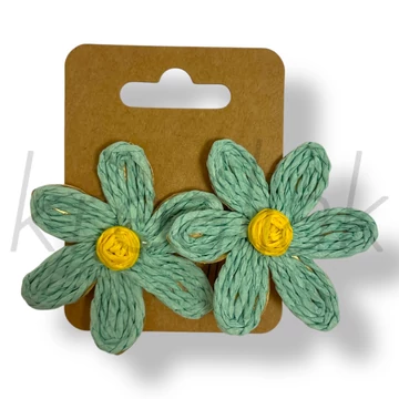 Kék virág fülbevaló