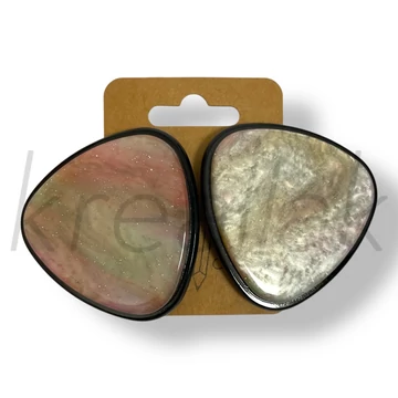 Nagy kagyló betétes fülbevaló