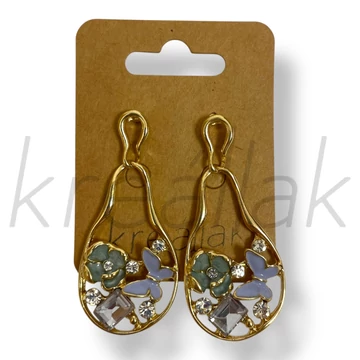 Kék lepkés fülbevaló