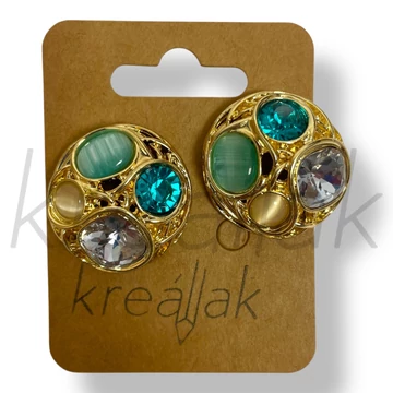 Kék köves fülbevaló