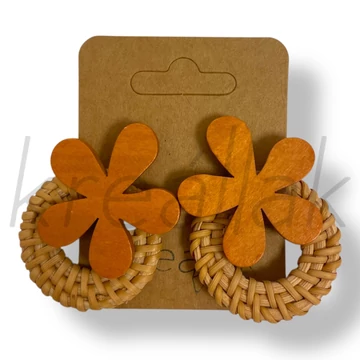 Virágos fa fülbevaló