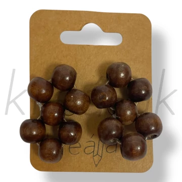 Barna fagyöngyös fülbevaló