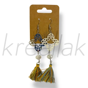 Ezüst bojtos fülbevaló