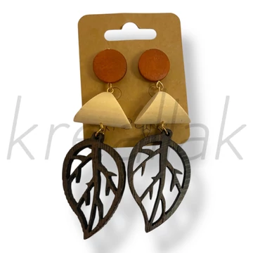 Fa leveles barna fülbevaló