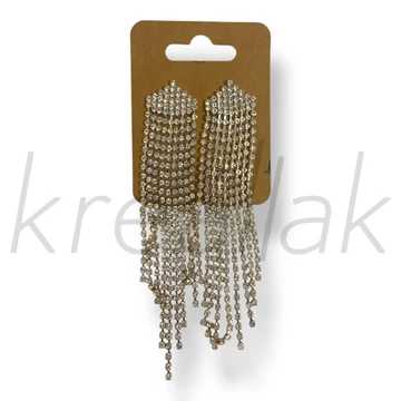 Arany színű köves luxus fülbevaló