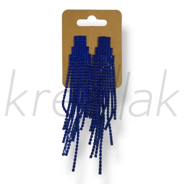 Királykék luxus bojt fülbevaló